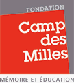 Logo de la FCMME et lien vers le site web du Site-Mémorial du Camp des Milles